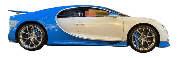 Bugatti Chiron cut